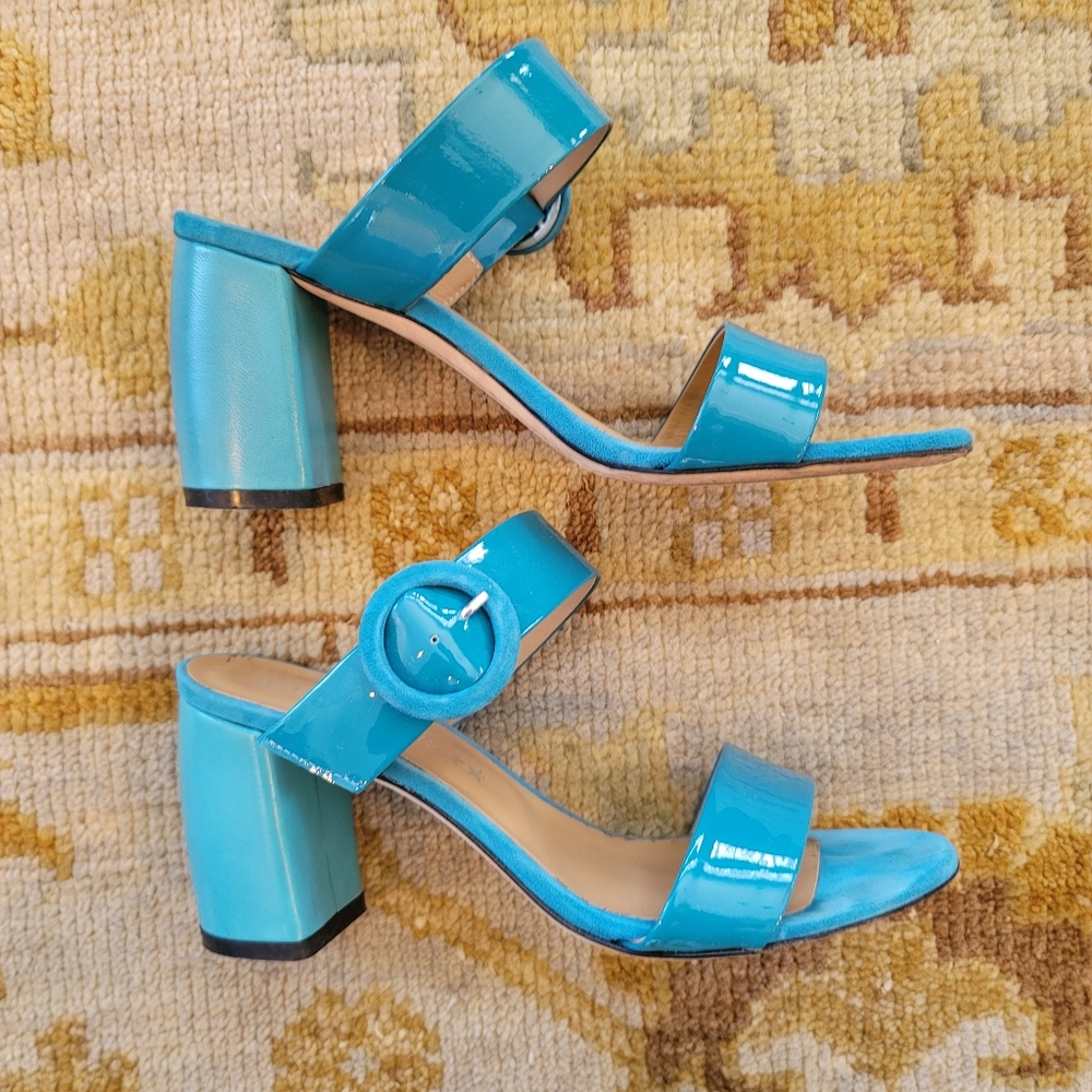 Marc Ellis Turquoise Heeled Sandals Sz 39